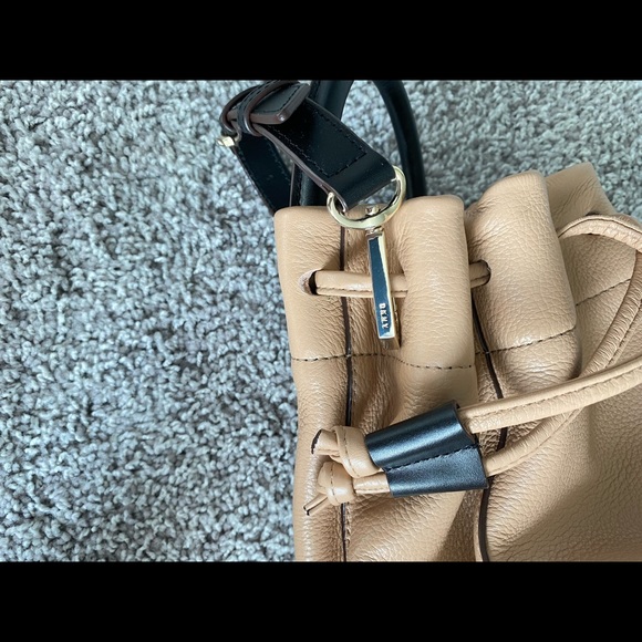DKNY Leather Small Convertible Sling Bucket Bag - Picture 8 of 8